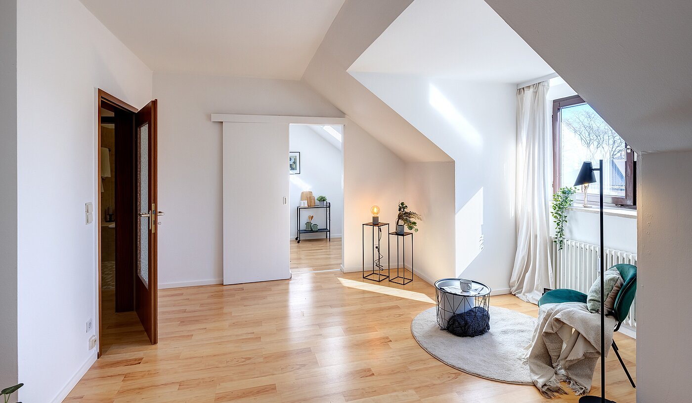 Etagenwohnung mit 1 Zimmer | Starnberg | 2202ML2 | Blick in Richtung Küche