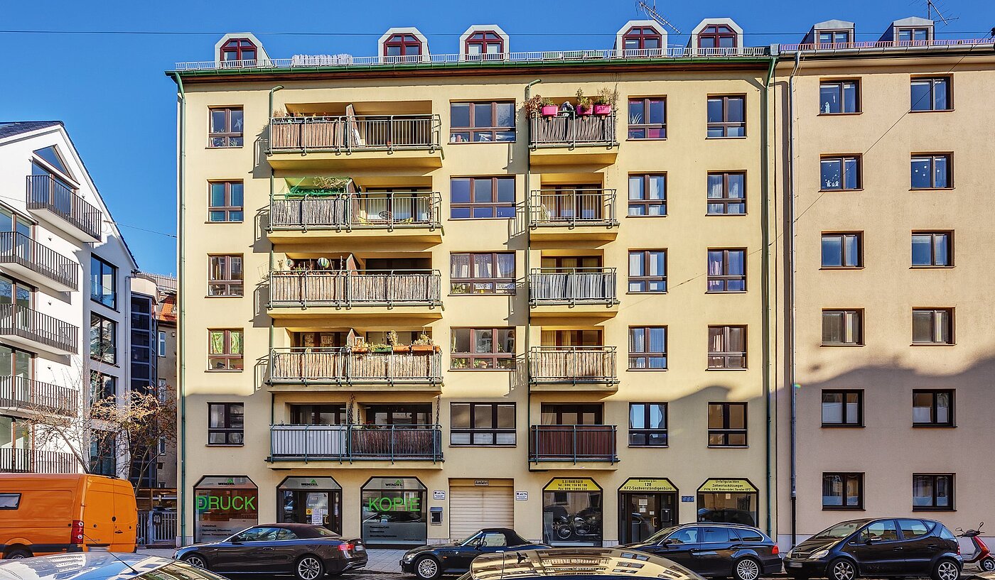 Etagenwohnung mit 2 Zimmern | München-Neuhausen | 2012ML5 | Fassadenansicht