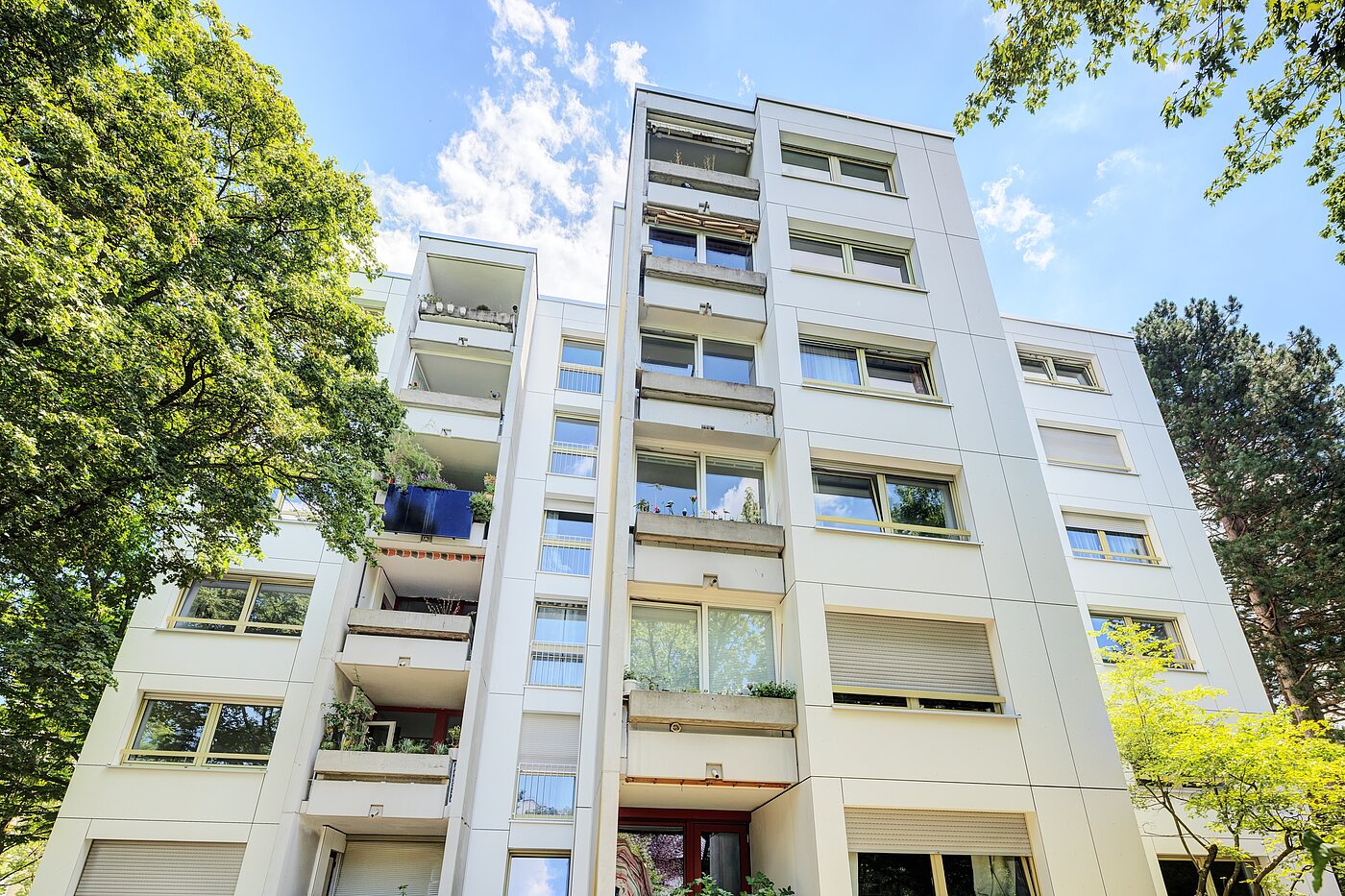Etagenwohnung mit 2 Zimmern | München-Hadern | 704101 | Außenansicht Richtung Wintergarten