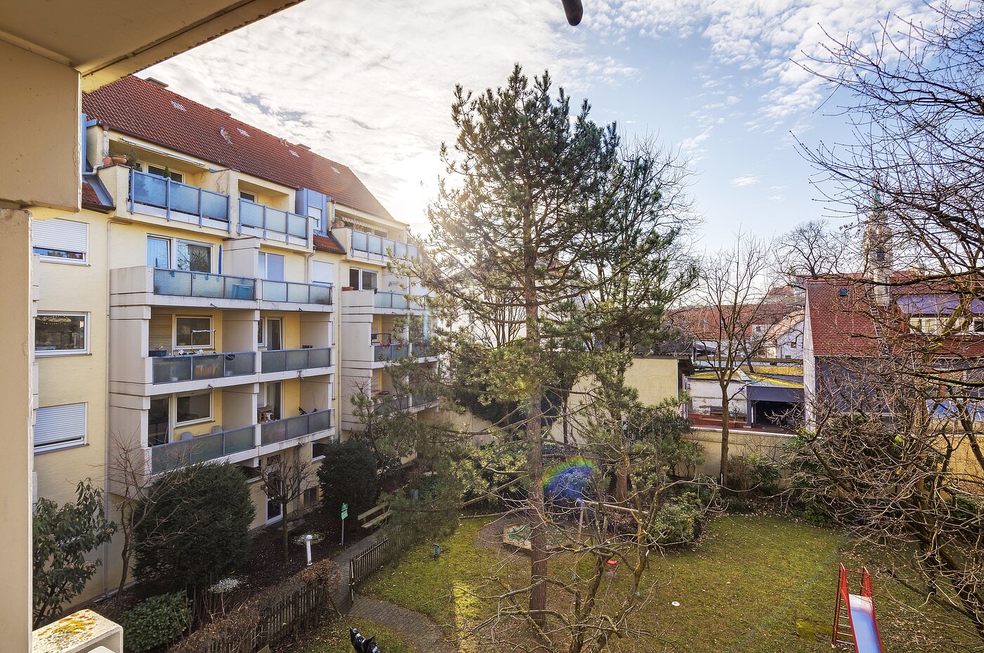 Etagenwohnung mit 3 Zimmern | München-Sendling | 1712ML3 | Balkonaussicht