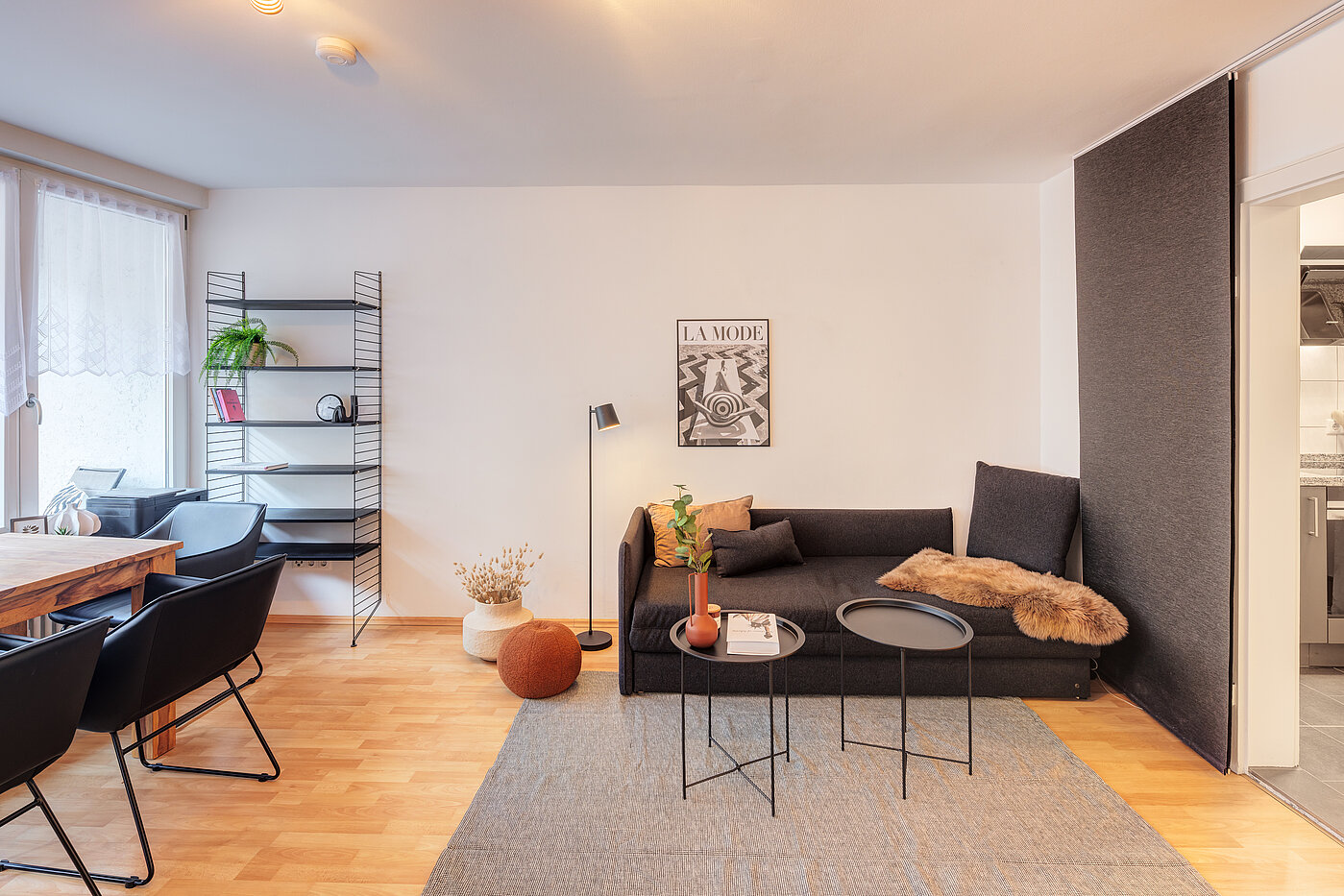 Apartment mit 1 Zimmer | München-Schwabing | 70211 | Wohn-/Schlafbereich