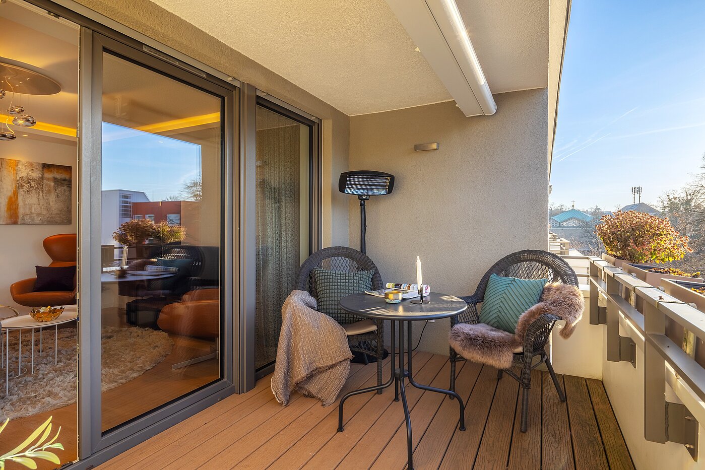 Etagenwohnung mit 4 Zimmern | München-Bogenhausen | 70380 | Gemütlicher Balkon...