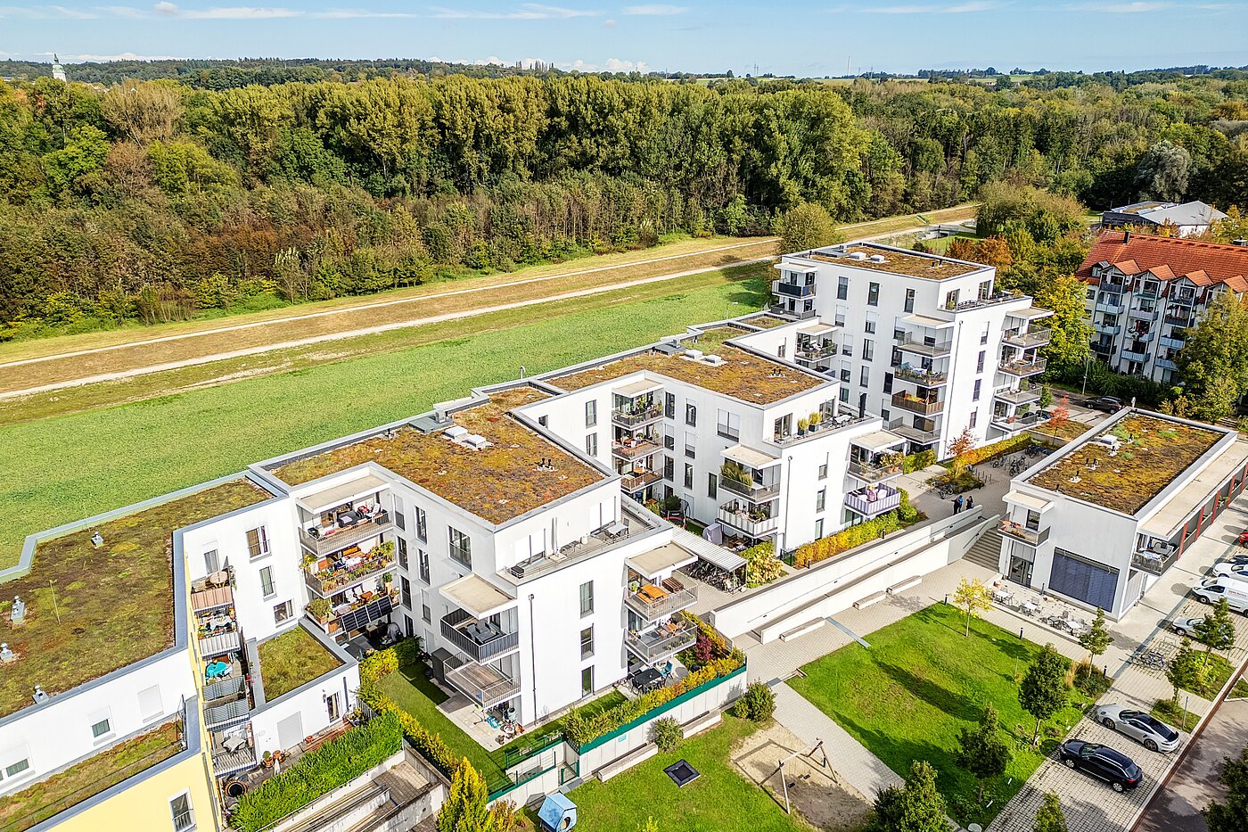 Etagenwohnung mit 2 Zimmern | Freising | 70156 | Vogelperspektive