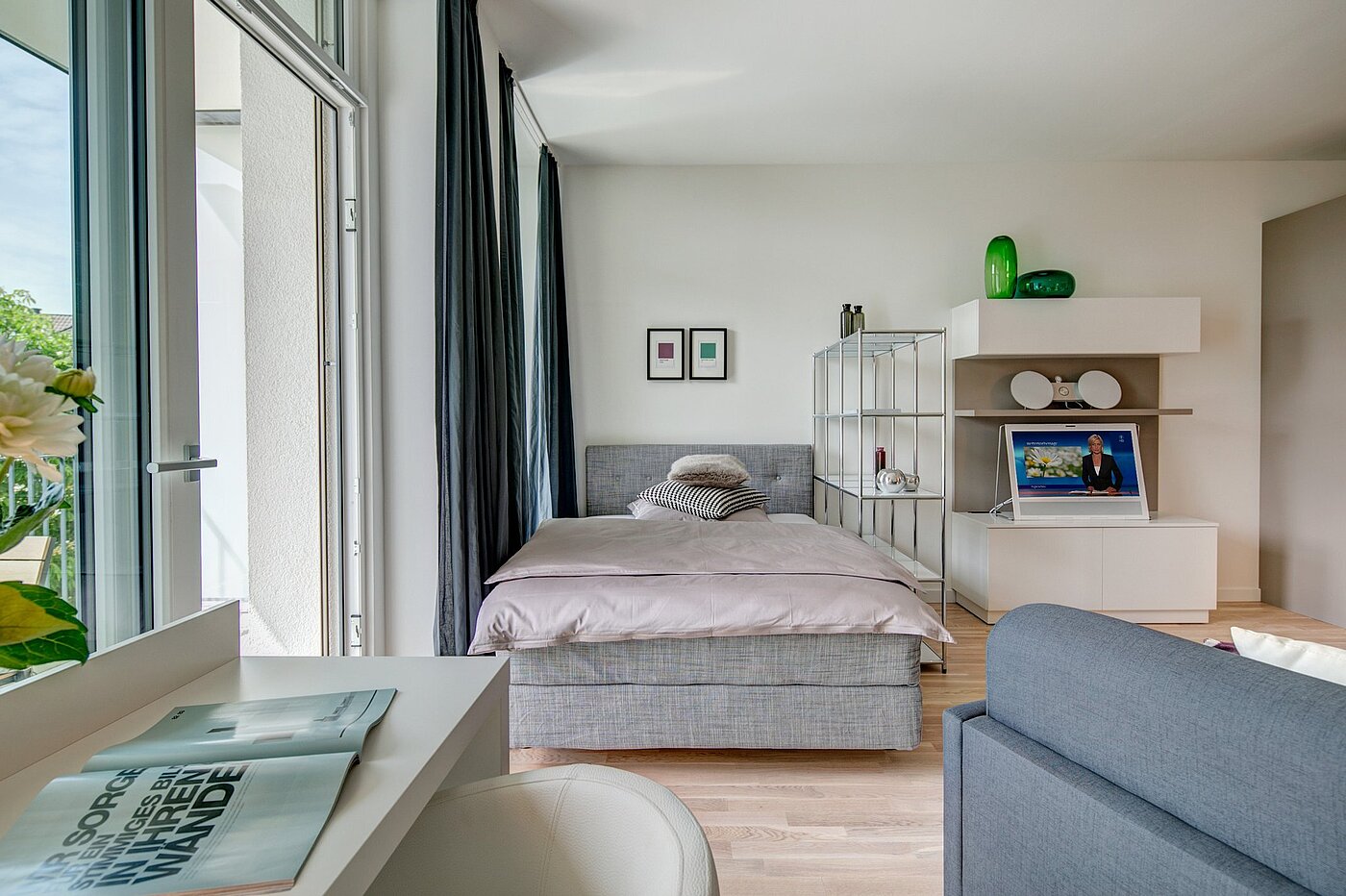 Etagenwohnung mit 1 Zimmer | München-Bogenhausen | 1807ML5 | ...Arbeits- und Schlafbereich