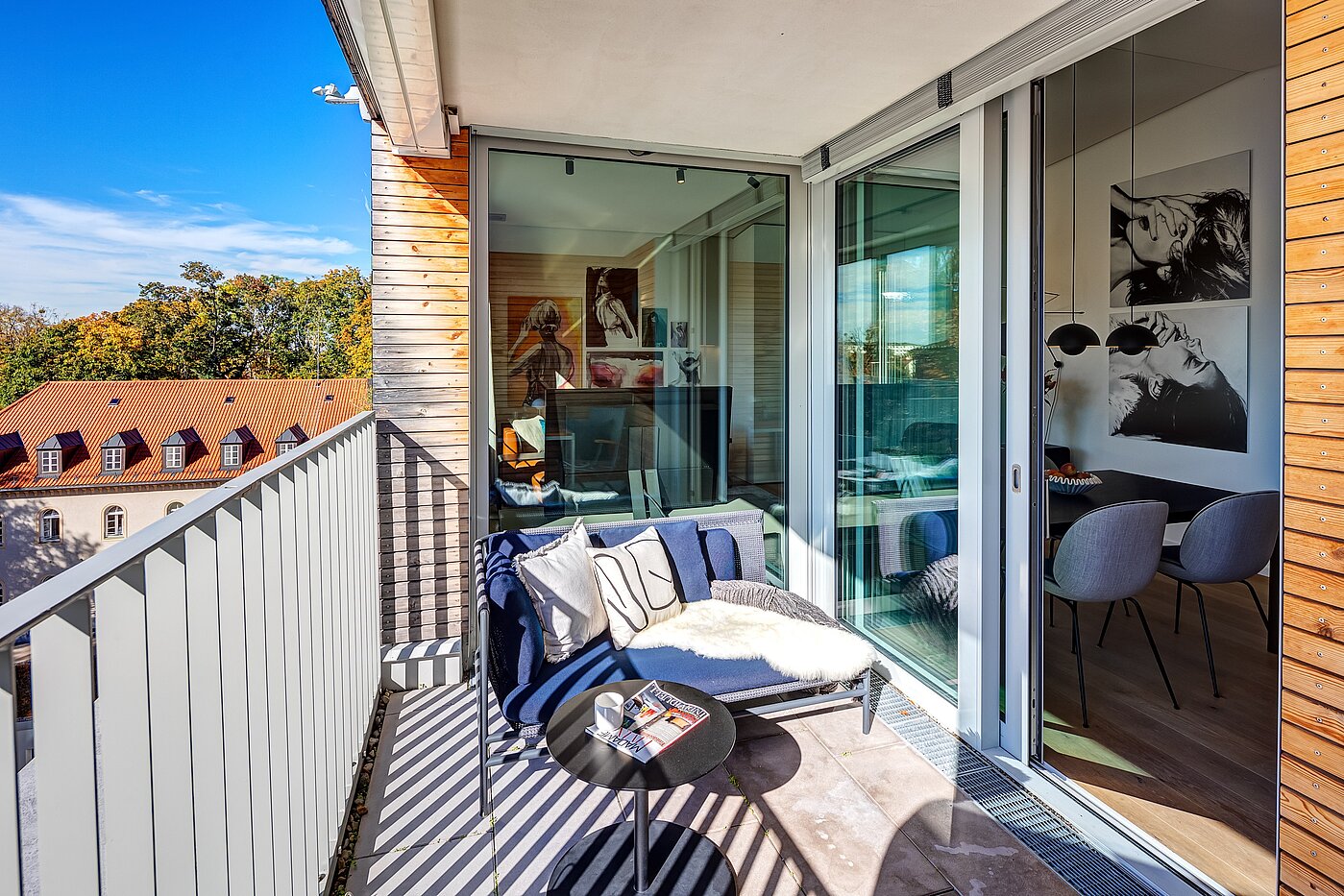 Dachgeschosswohnung mit 2 Zimmern | München-Maxvorstadt | 701661 | ...der Süd-Loggia