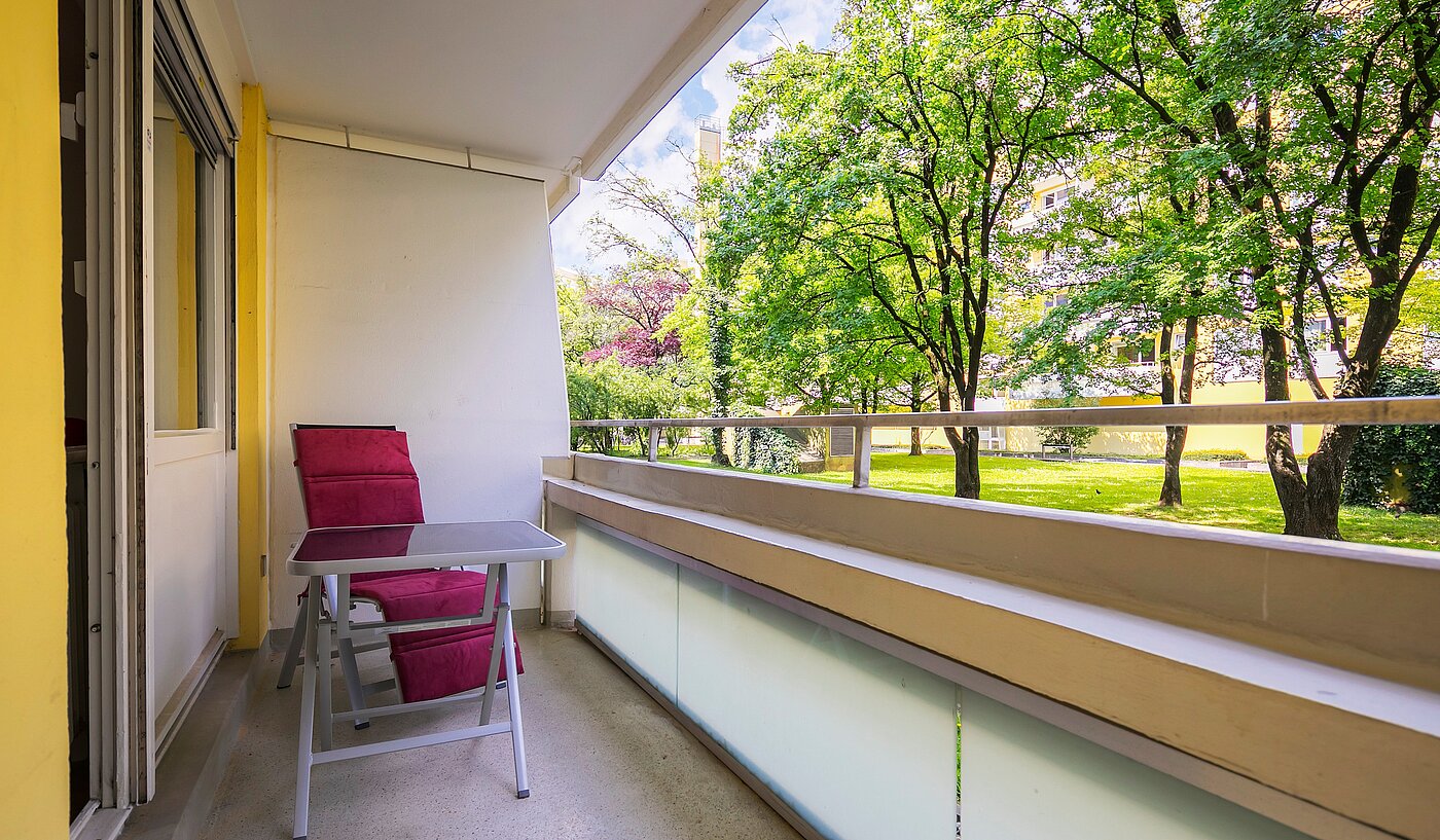 Erdgeschosswohnung mit 1 Zimmer | München-Nymphenburg | 2203ML1 | Sonniger Westbalkon...