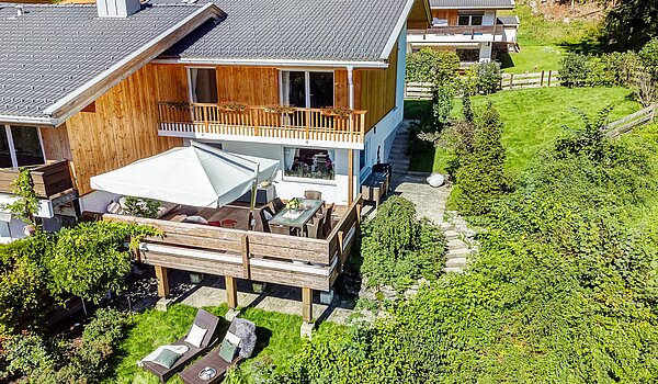 Reiheneckhaus mit 3 Zimmern | Kreuth | 70037 | ...vom Garten und der großen Terrasse