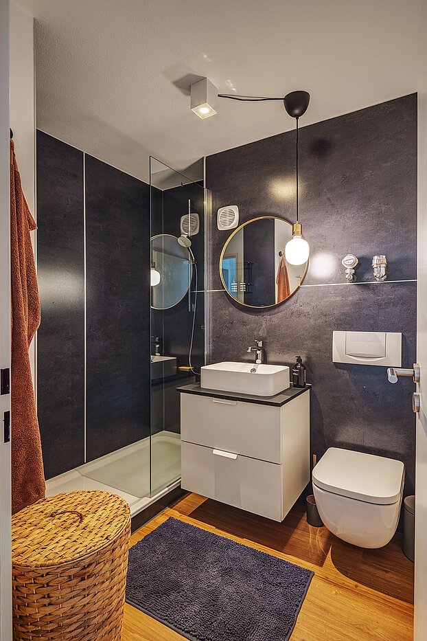 Etagenwohnung mit 1 Zimmer | München-Maxvorstadt | 700022 | Elegantes Badezimmer