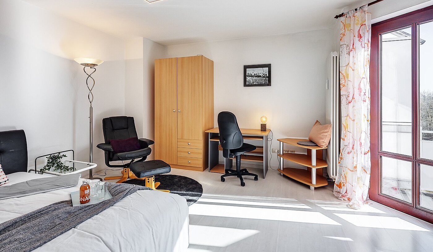 Etagenwohnung mit 1 Zimmer | München-Perlach | 2102ML1 | Wohnen und Schlafen