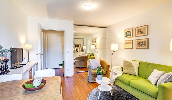 Etagenwohnung mit 1 Zimmer | München-Schwabing | 2210ML3 | Schlafen