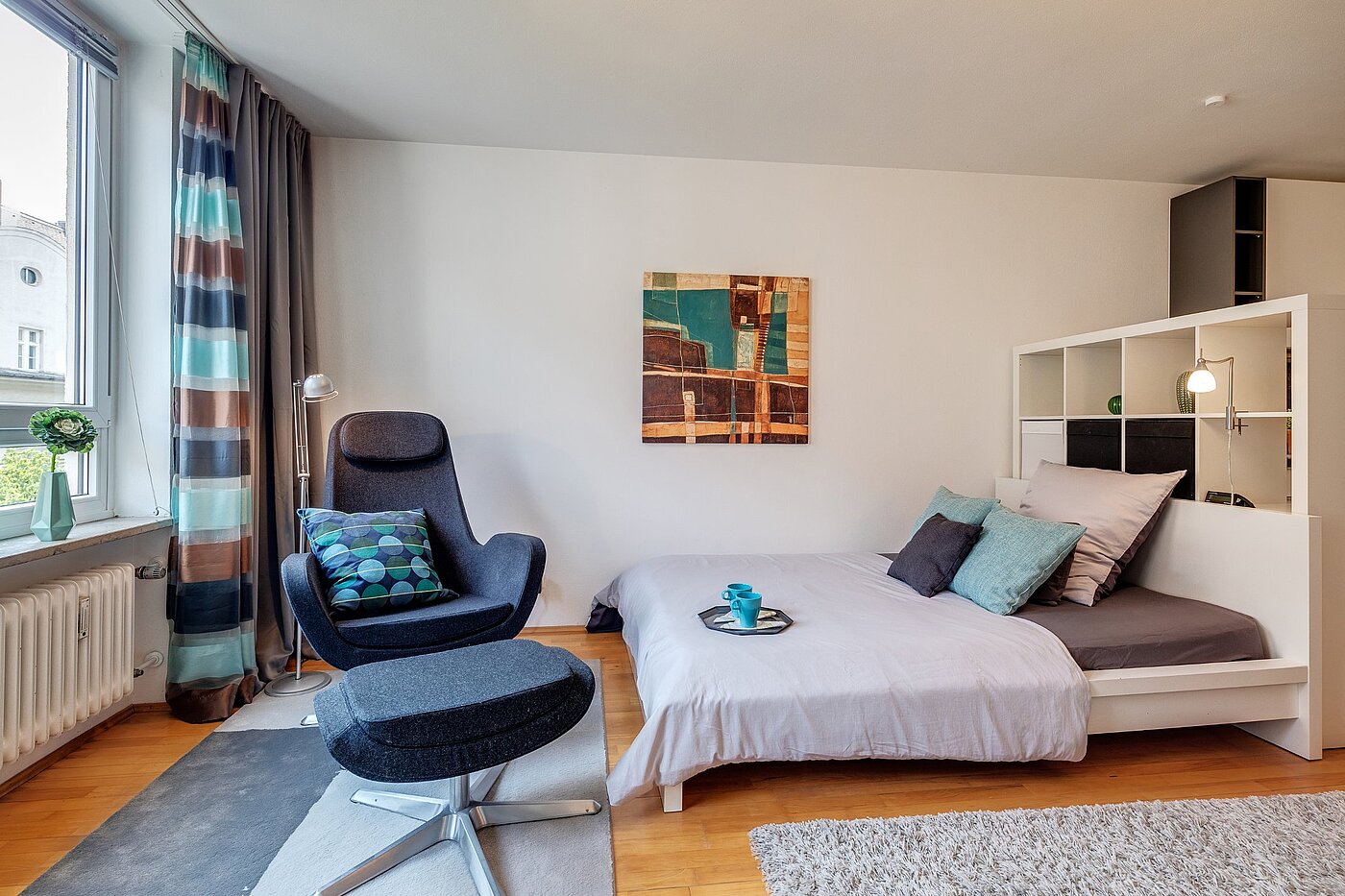 Etagenwohnung mit 1 Zimmer | München-Haidhausen | 2102ML4 | ...und Schlafbereich