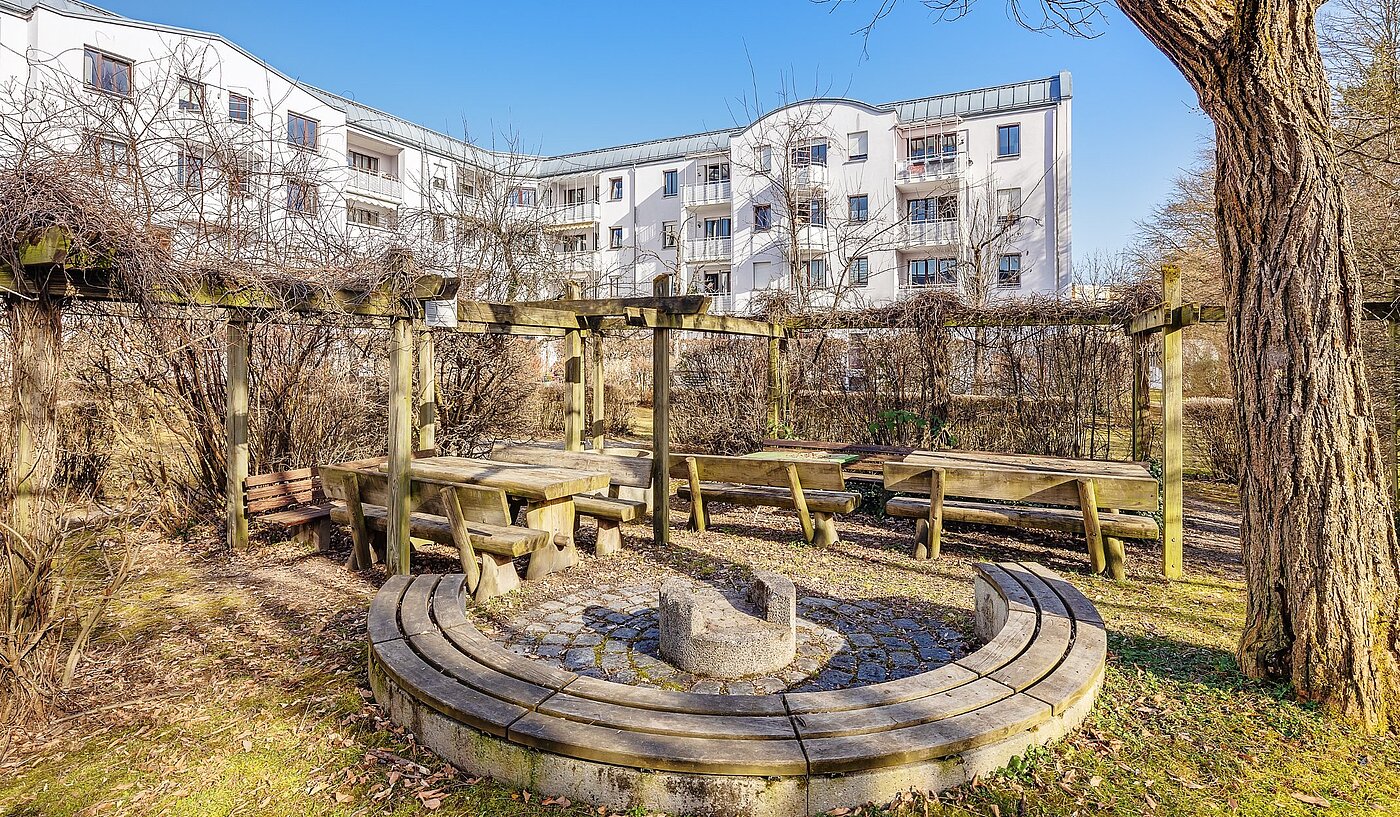 Etagenwohnung mit 1 Zimmer | München-Perlach | 2102ML1 | mit schönem Innenhof