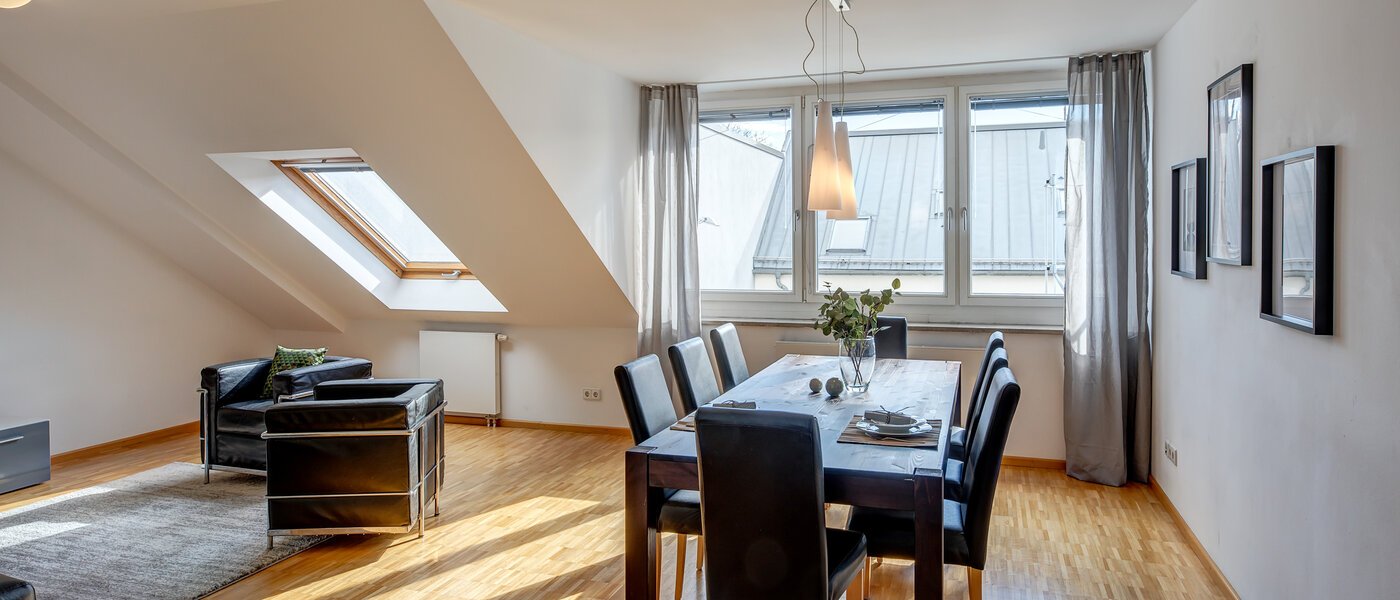 Dachterrassenwohnung München Maxvorstadt - Museumsviertel 02 Wohnbereich 1