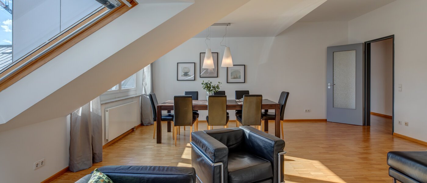 Dachterrassenwohnung München Maxvorstadt - Museumsviertel 03 Wohnbereich 1