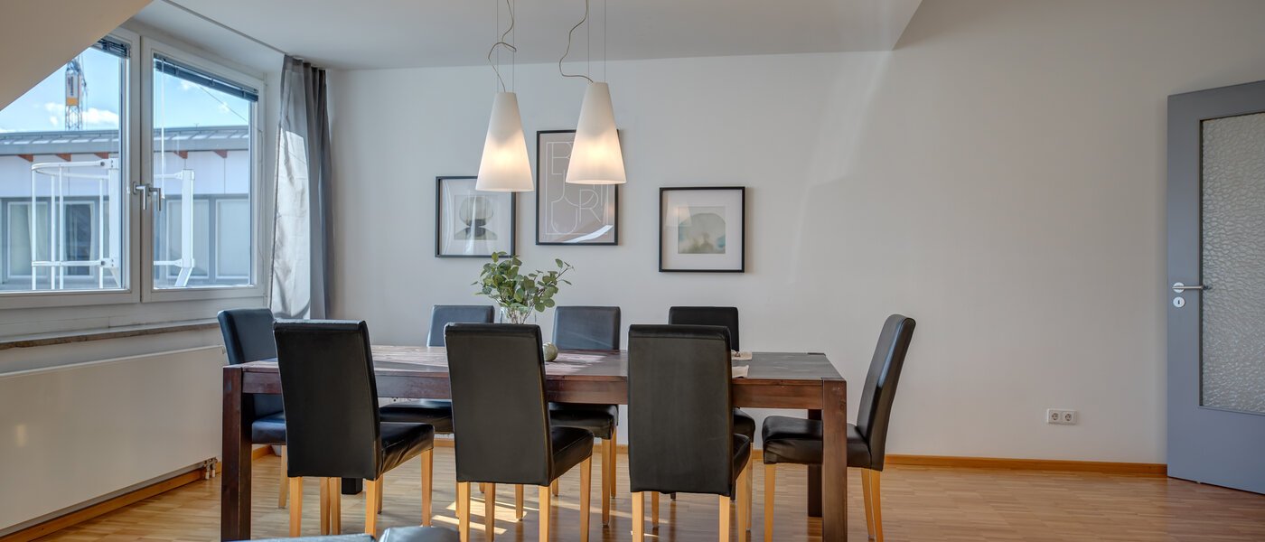 Dachterrassenwohnung München Maxvorstadt - Museumsviertel 01 Essbereich 1