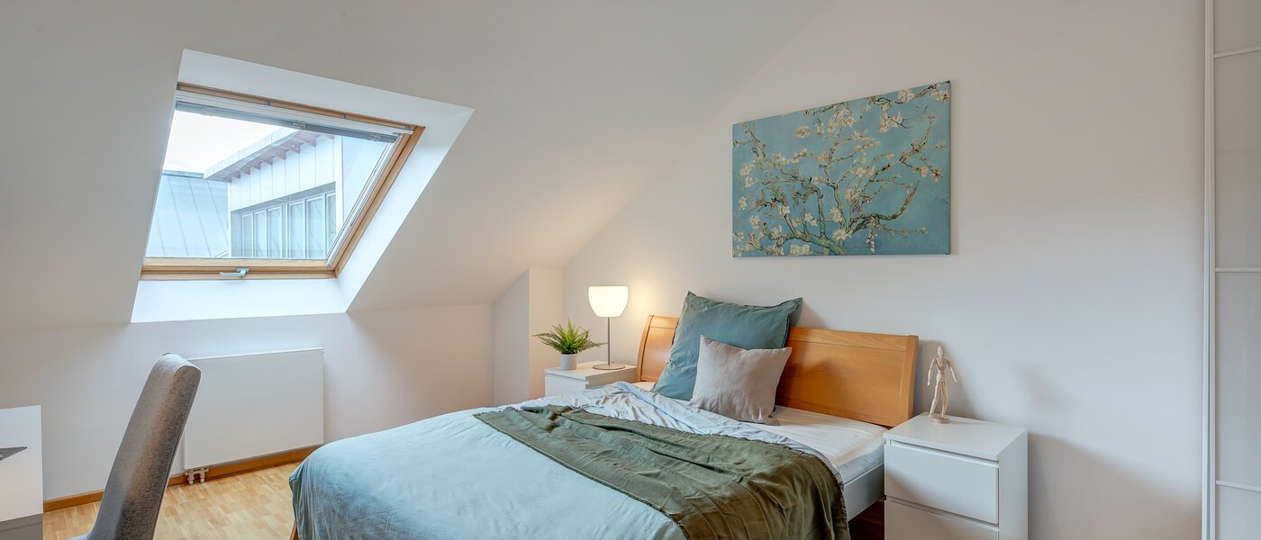 Dachterrassenwohnung München Maxvorstadt - Museumsviertel 01 1. Schlafzimmer 1