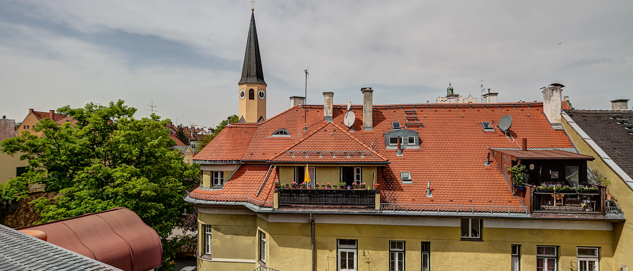 Galeriewohnung München Schwabing (rechts der Leopoldstraße) 01 Aussicht 10012