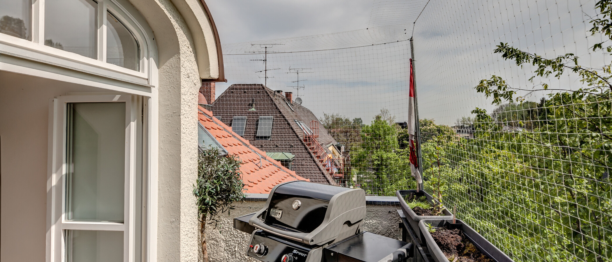 Galeriewohnung München Schwabing (rechts der Leopoldstraße) 04 Aussicht 10012