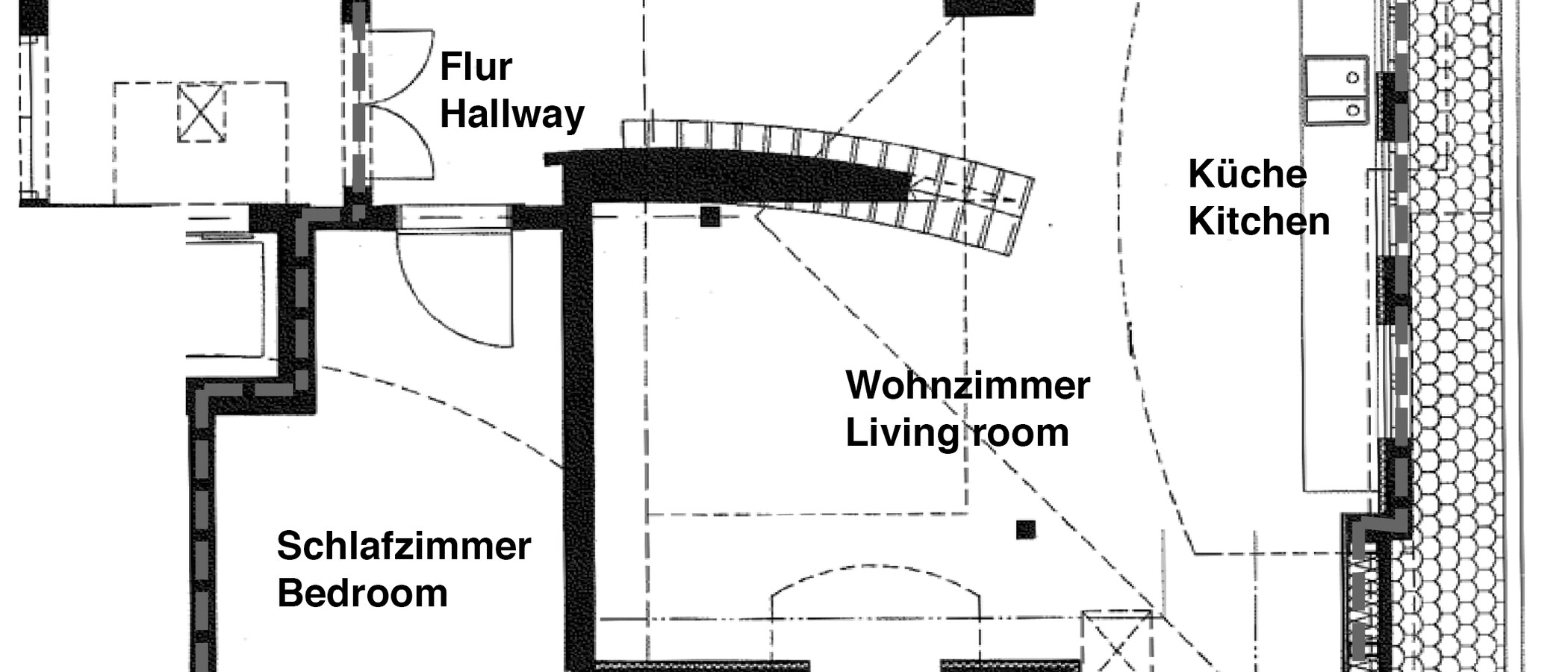Galeriewohnung München Schwabing (rechts der Leopoldstraße) 01 Grundriss 10012
