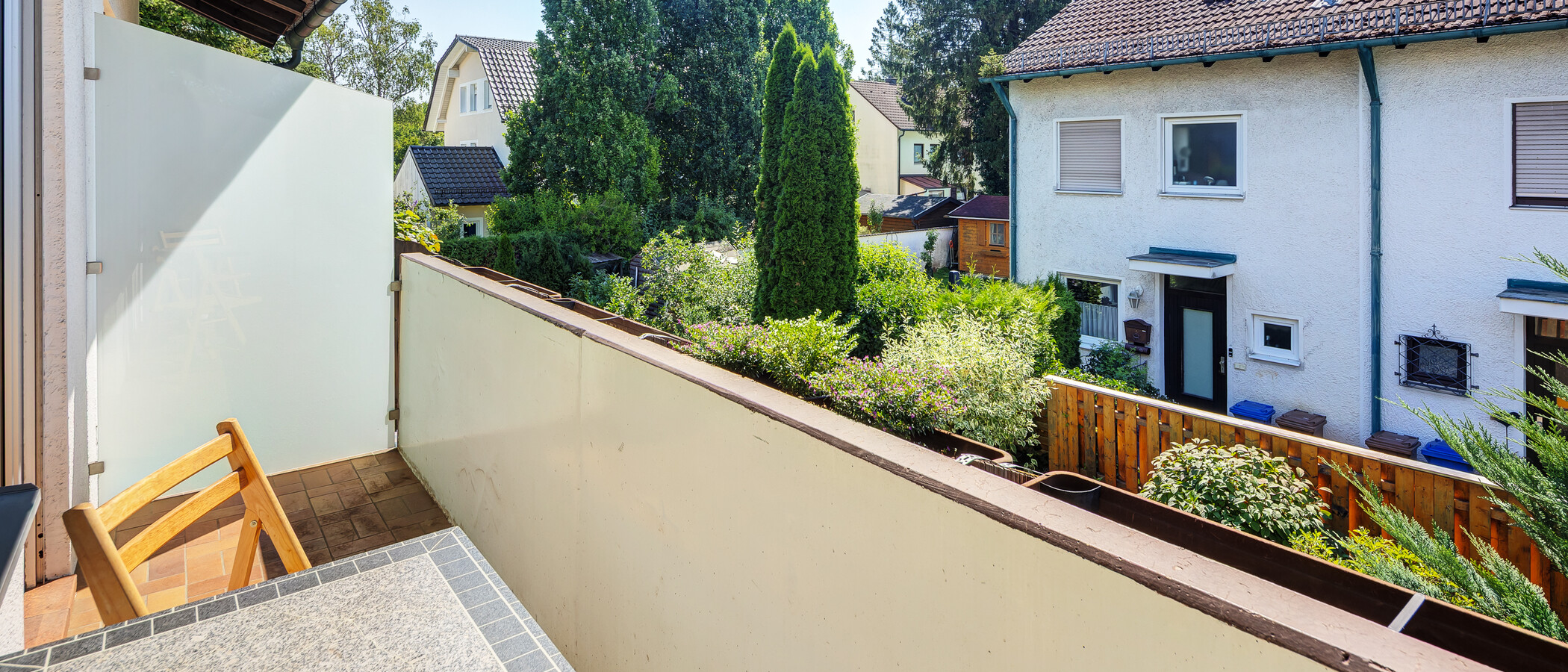 Reihenhaus München Fasangarten 02 Balkon 10099