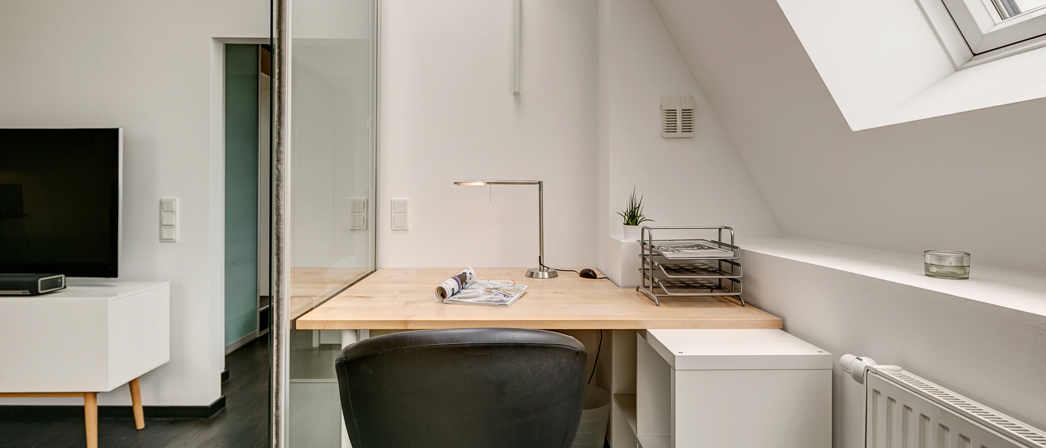 Dachgeschosswohnung München Schlachthofviertel 01 Bürobereich 10128