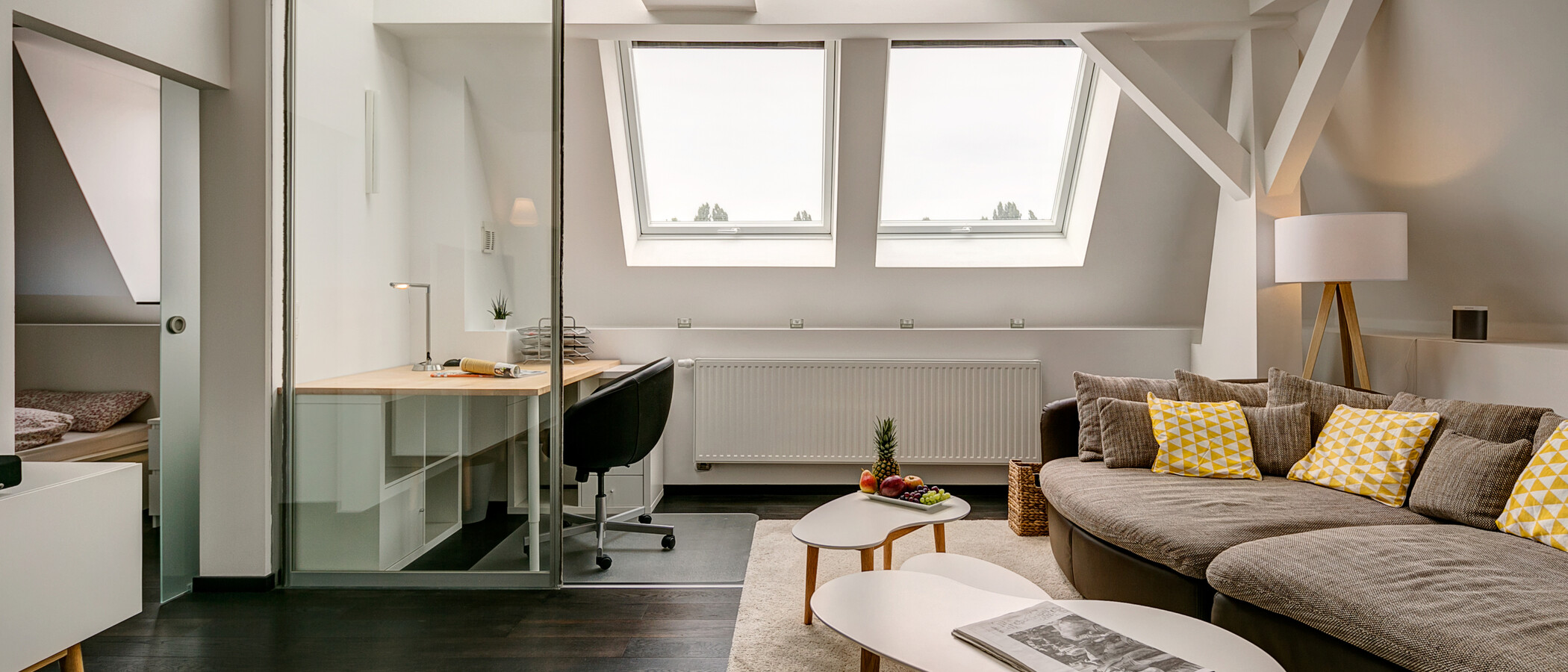 Dachgeschosswohnung München Schlachthofviertel 02 Bürobereich 10128