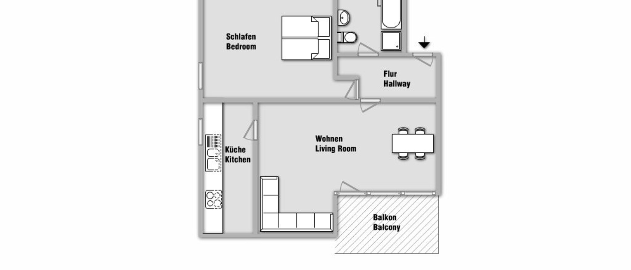 Dachgeschosswohnung München Trudering 01 Grundriss 10283