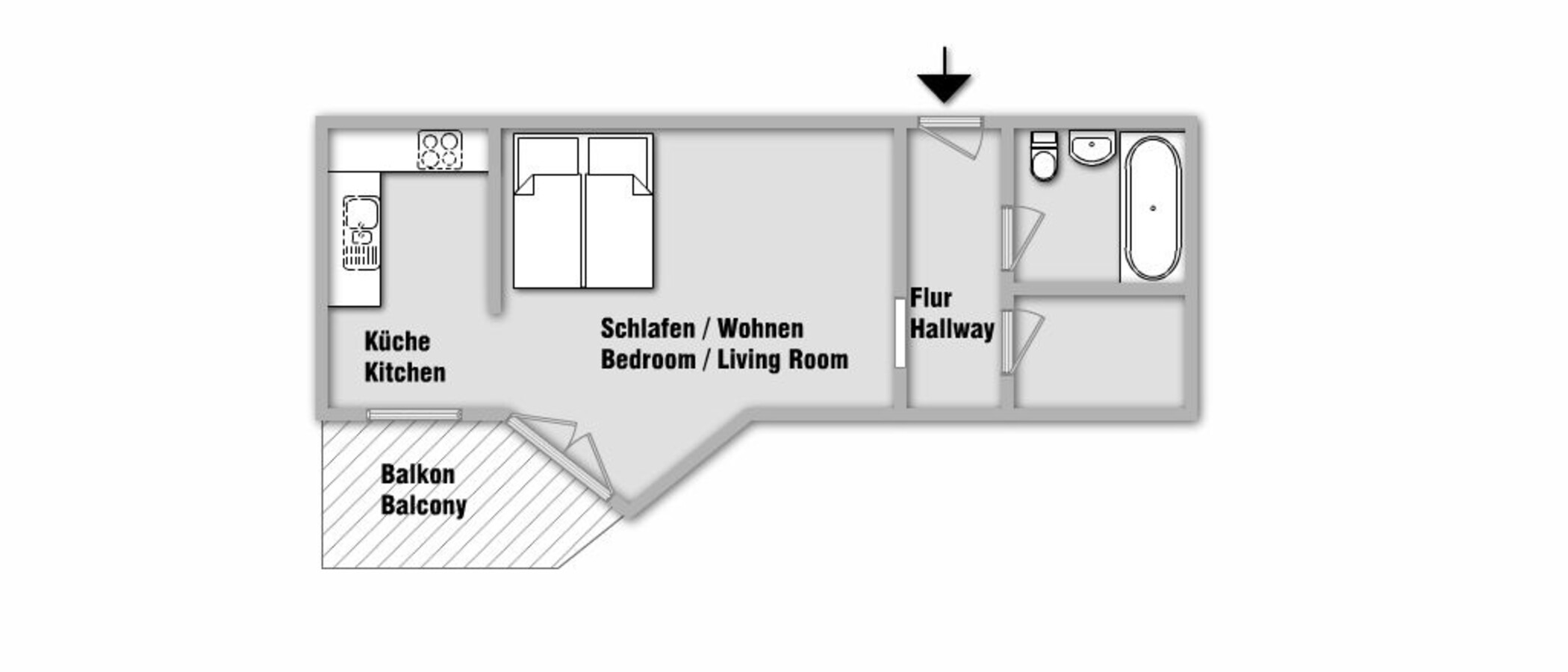 Wohnung München Maxvorstadt - Universitätsviertel 01 Grundriss 10343
