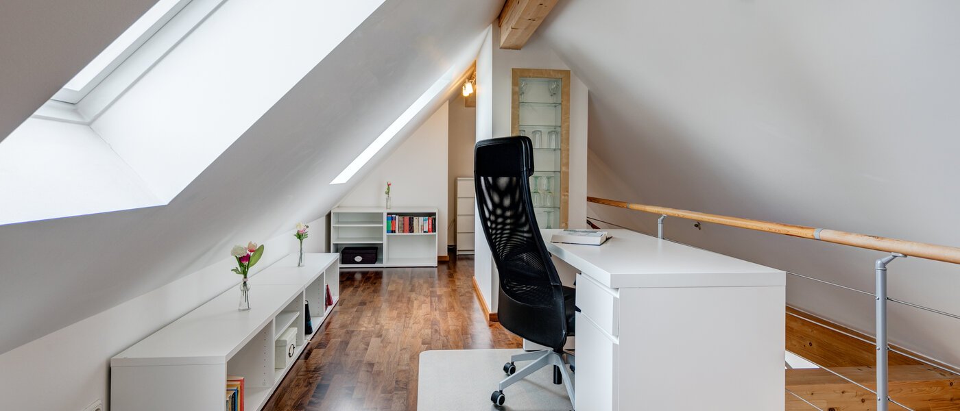 Dachgeschosswohnung München Obersendling 01 Bürobereich 10566