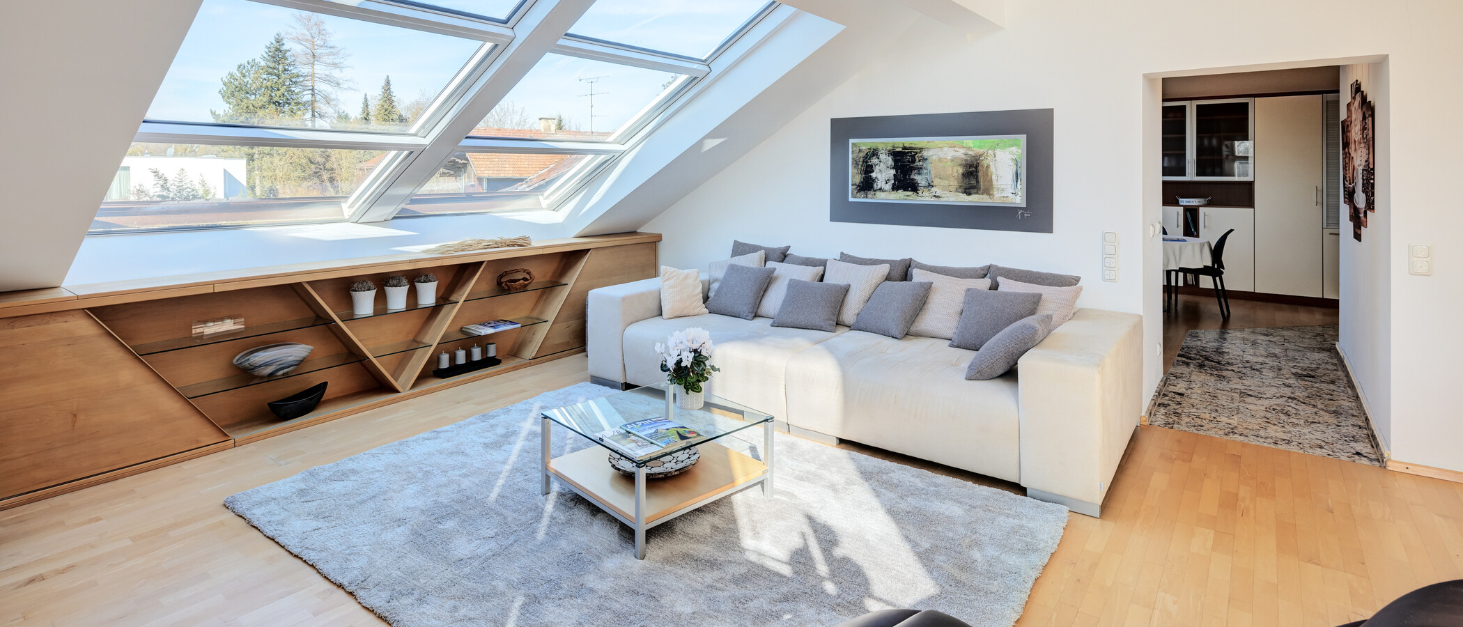 Dachgeschosswohnung Gräfelfing 02 Wohnbereich 10636