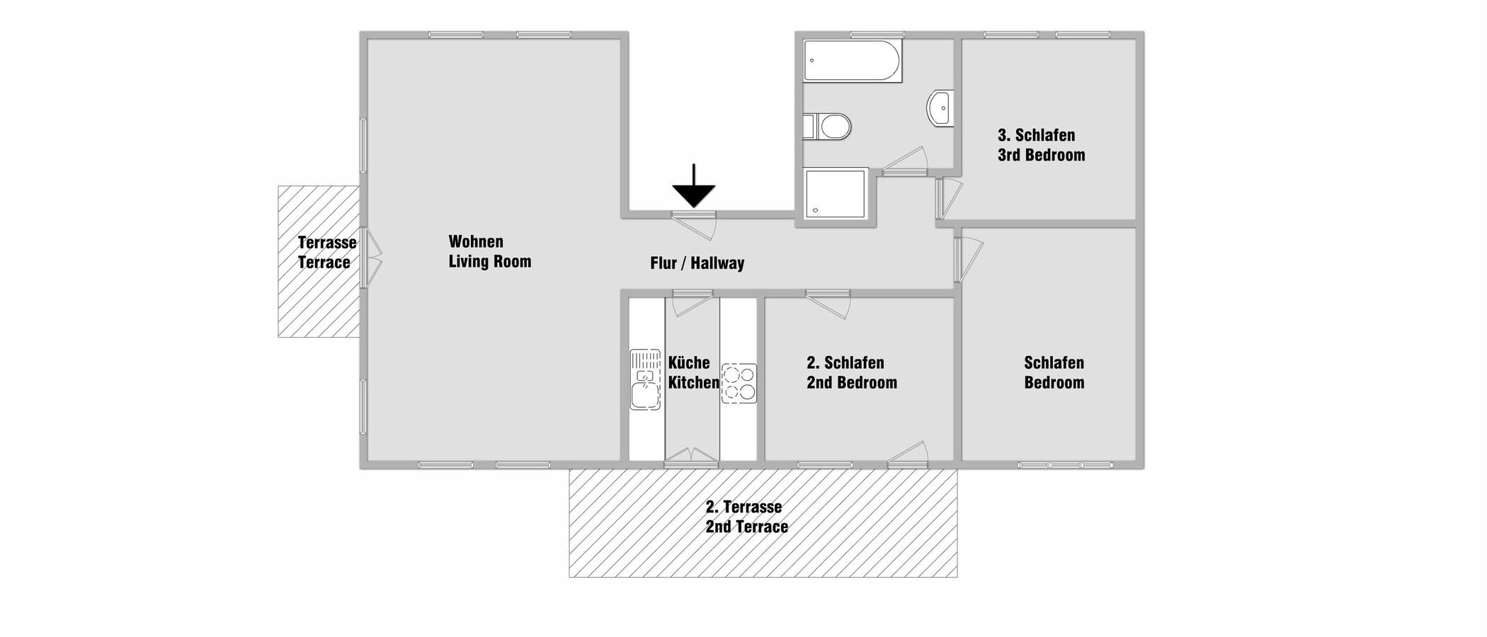 Dachterrassenwohnung München Bogenhausen 01 Grundriss 10781