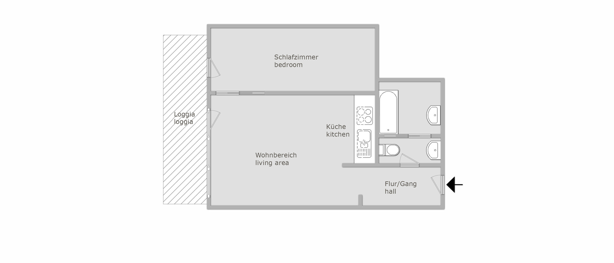 Wohnung München Schwabing - Domagkpark 01 Grundriss 10791