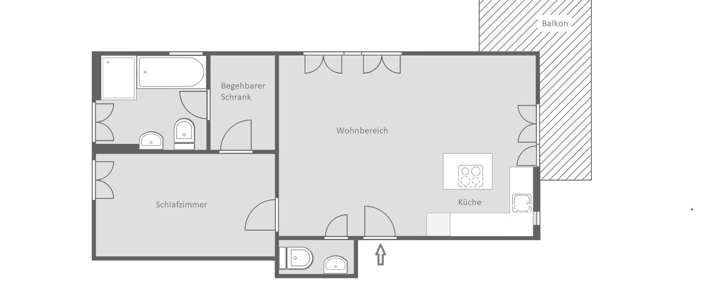 Wohnung München Maxvorstadt - Rund um den Josephplatz 01 Grundriss 10866
