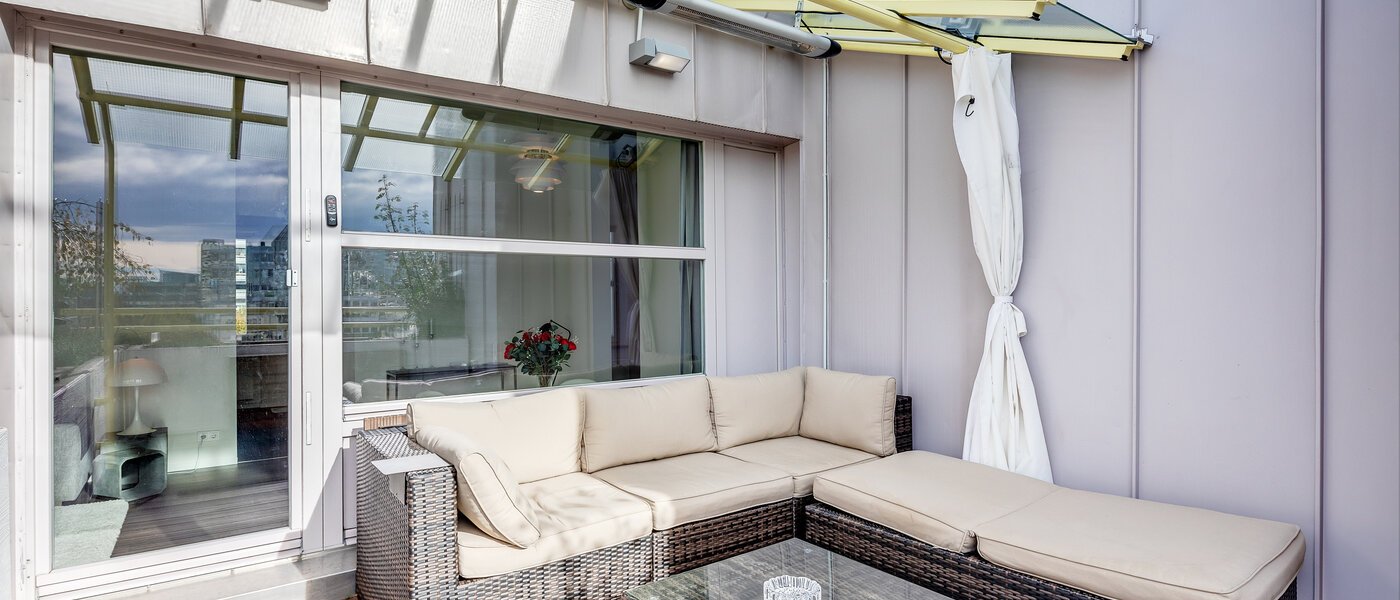 Dachterrassenwohnung München Arabellapark 01 Dachterrasse 11226