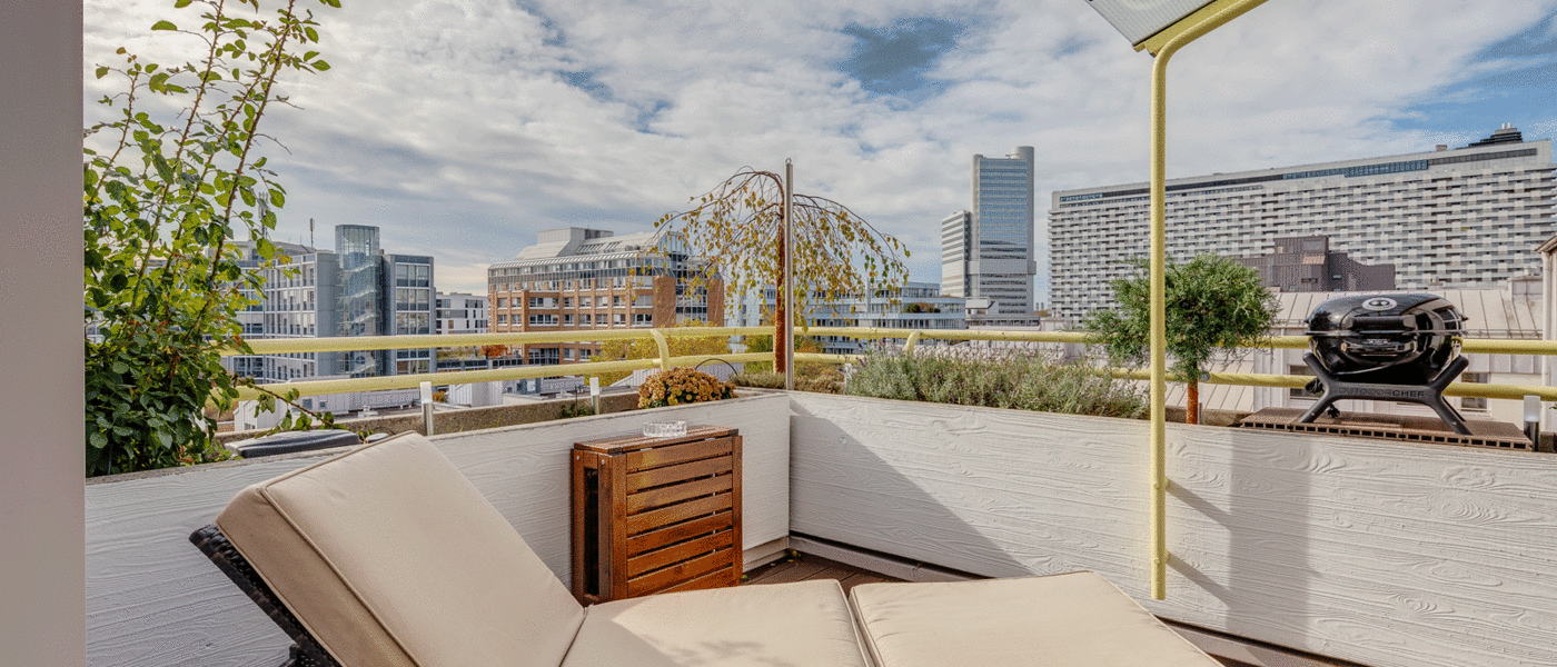 Dachterrassenwohnung München Arabellapark 03 Dachterrasse 11226