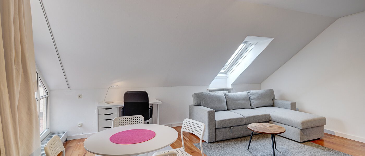 Dachterrassenwohnung München Schwabing-Nord (zw. Leopoldstraße & Englischen Garten) 01 Wohnbereich 11235