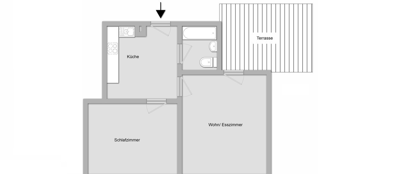 Dachterrassenwohnung München Schwabing-Nord (zw. Leopoldstraße & Englischen Garten) 01 Grundriss 11235