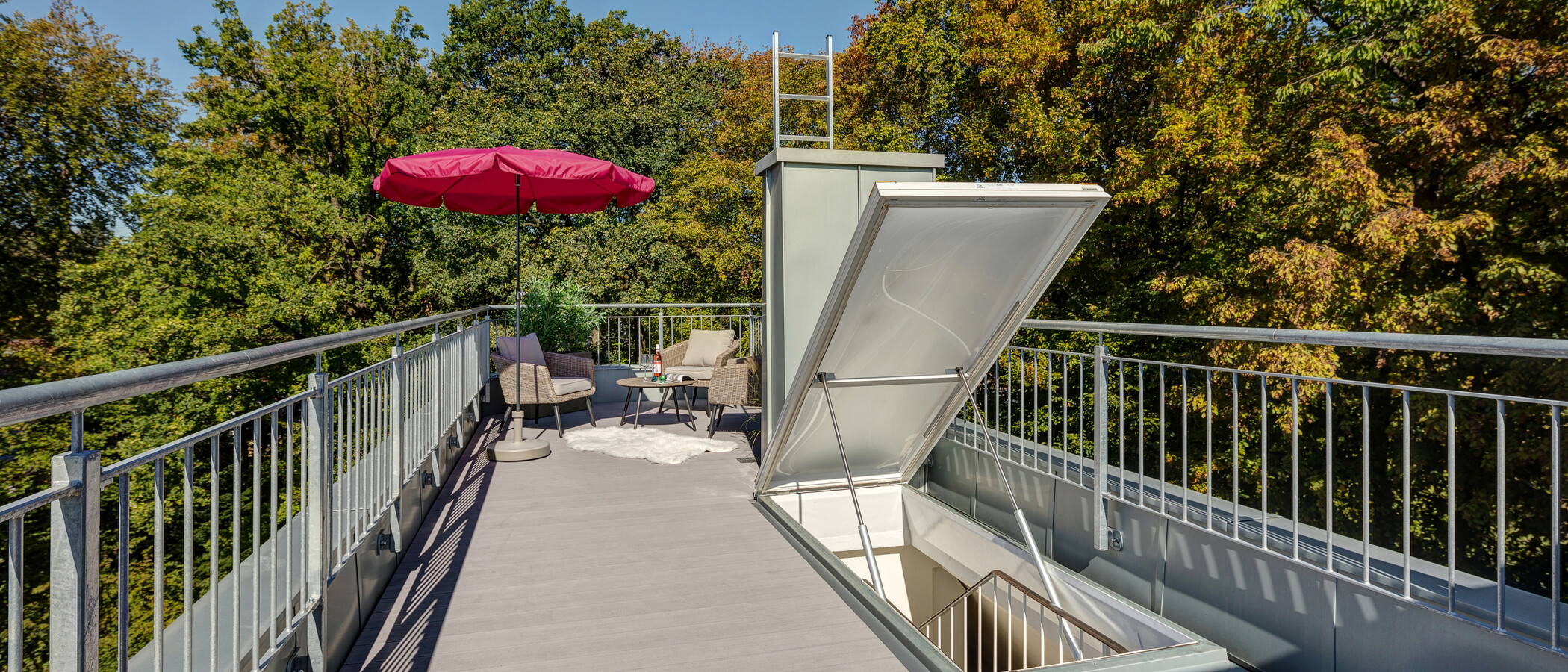 Dachterrassenwohnung München Menterschwaige 01 Dachterrasse 11267