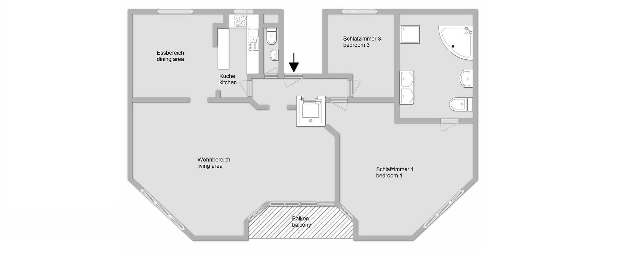 Dachterrassenwohnung München Menterschwaige 01 Grundriss 11267