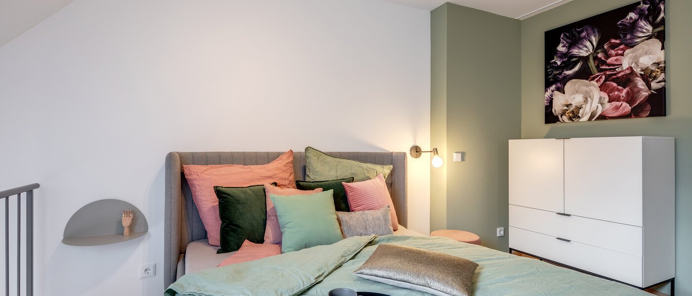 Maisonette-Galerie Wohnung München Maxvorstadt 01 Schlafbereich 11294