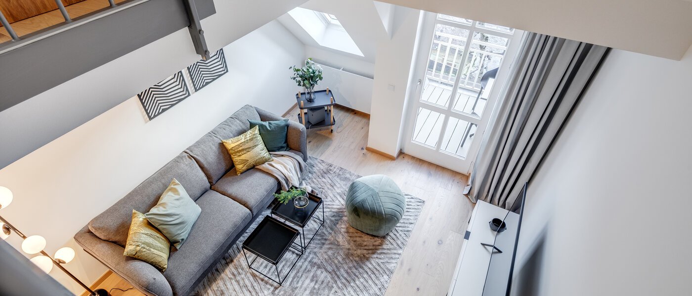 Maisonette-Galerie Wohnung München Maxvorstadt 06 Wohnbereich 11294