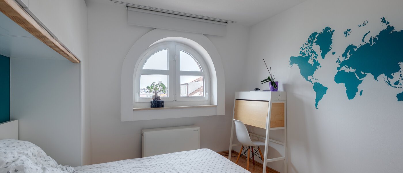 Dachgeschosswohnung München Schwanthalerhöhe 02 Schlafzimmer 11426