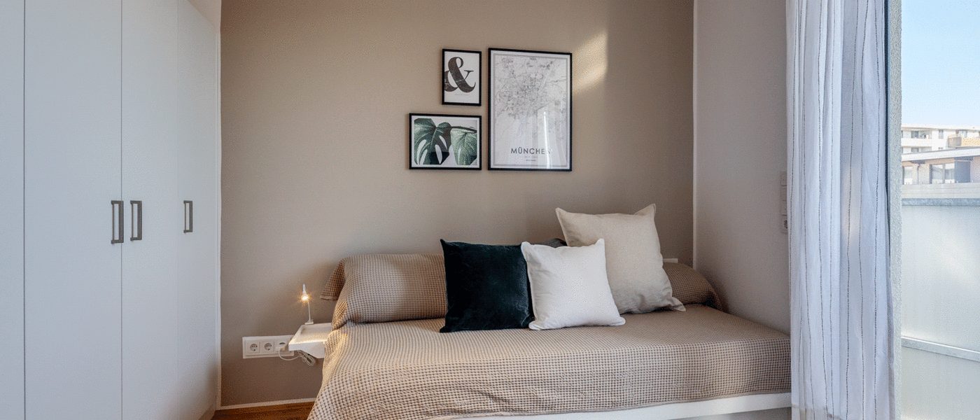 Apartment München Messestadt Riem 01 Schlafbereich 11435