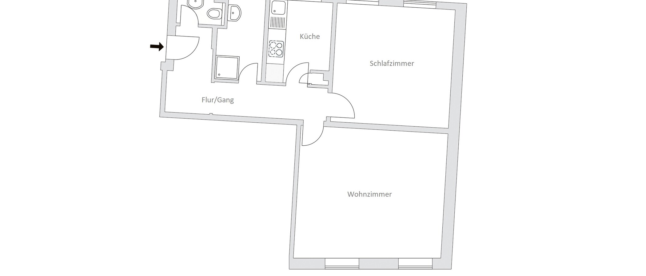 Wohnung München Lehel 01 Grundriss 11536