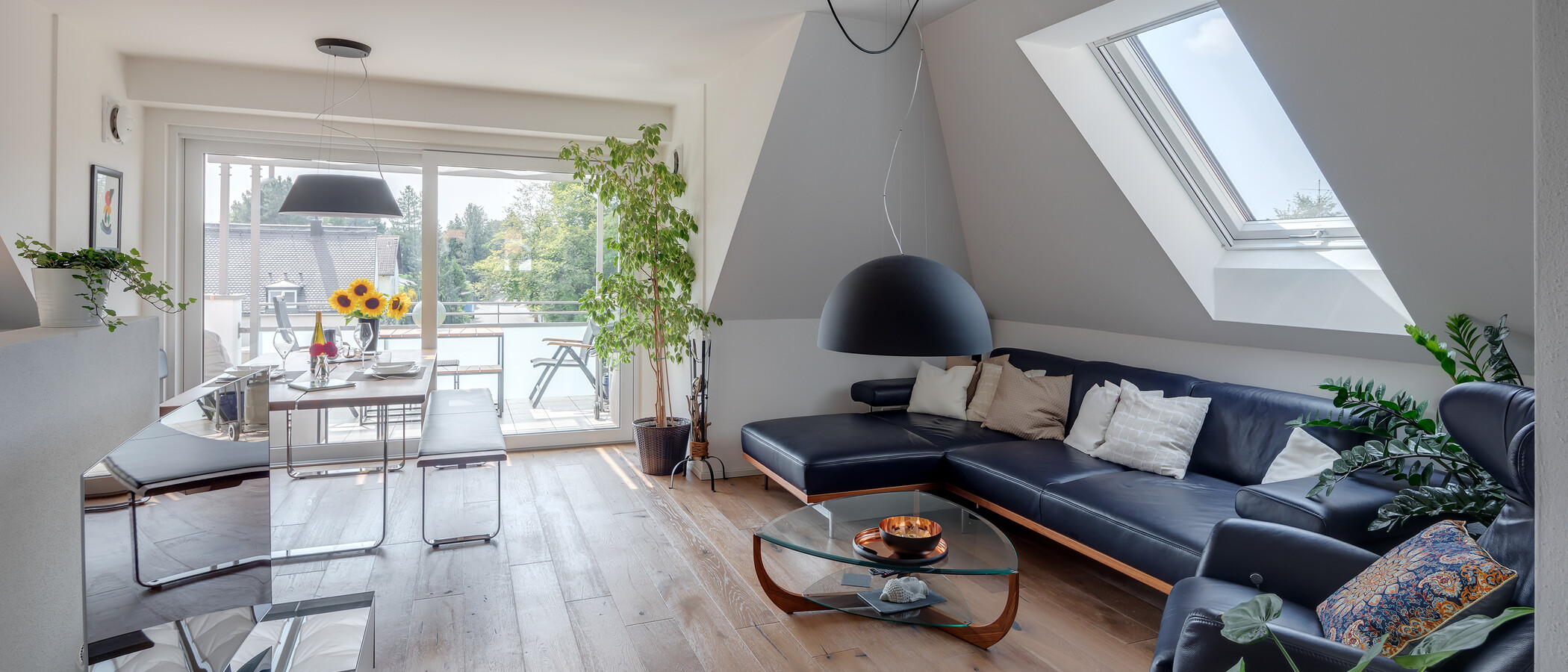 Dachgeschosswohnung München Großhadern 01 Wohnbereich 11784
