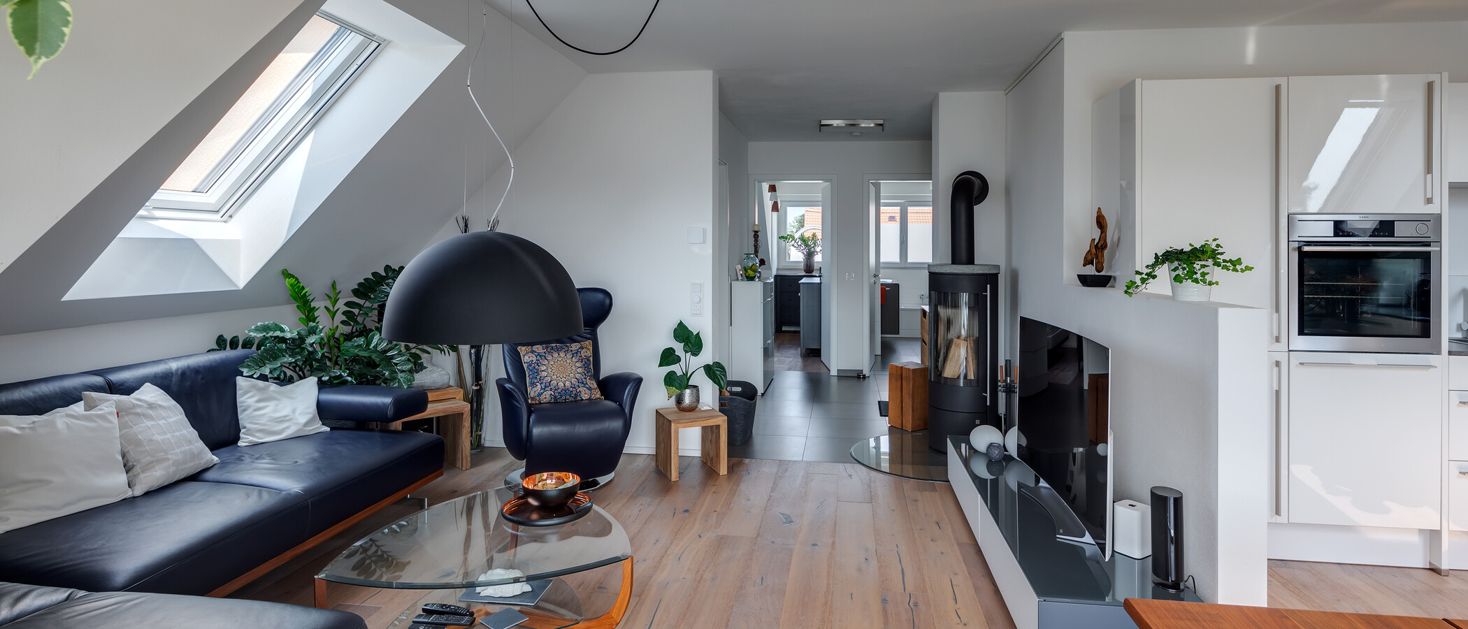 Dachgeschosswohnung München Großhadern 03 Wohnbereich 11784