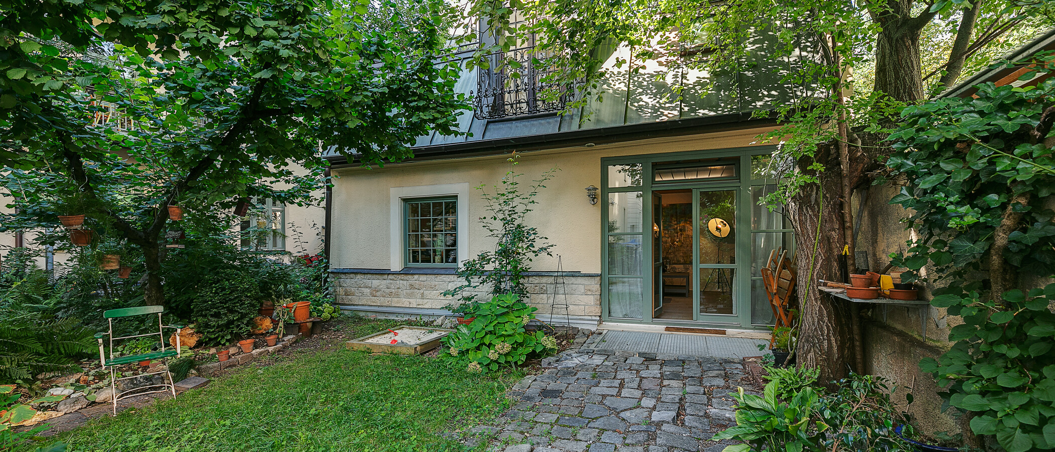 Maisonettewohnung München Westend 01 Garten 11814