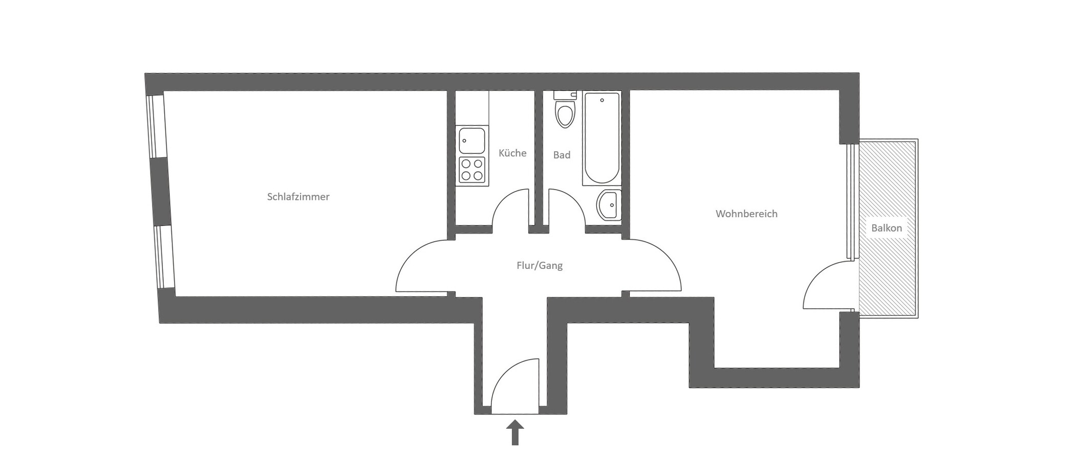Wohnung München Lehel 01 Grundriss 11889