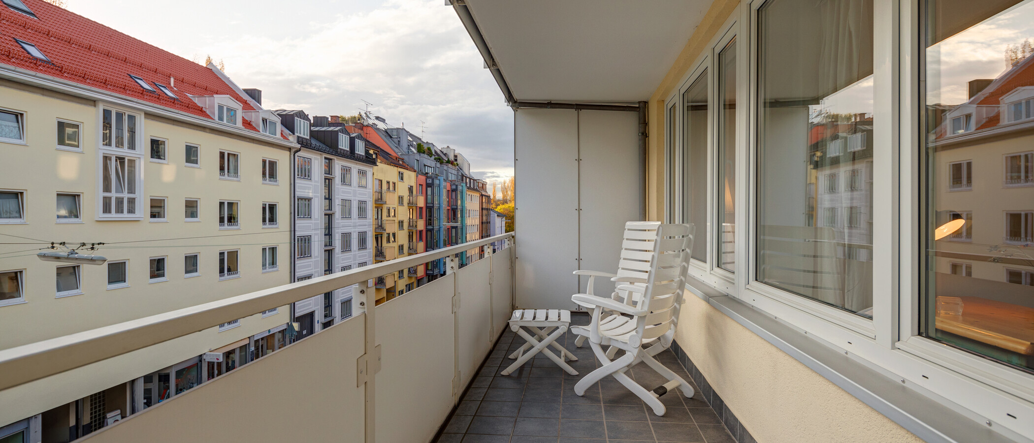 Wohnung München Schwabing (links der Leopoldstraße) 03 Balkon 11895