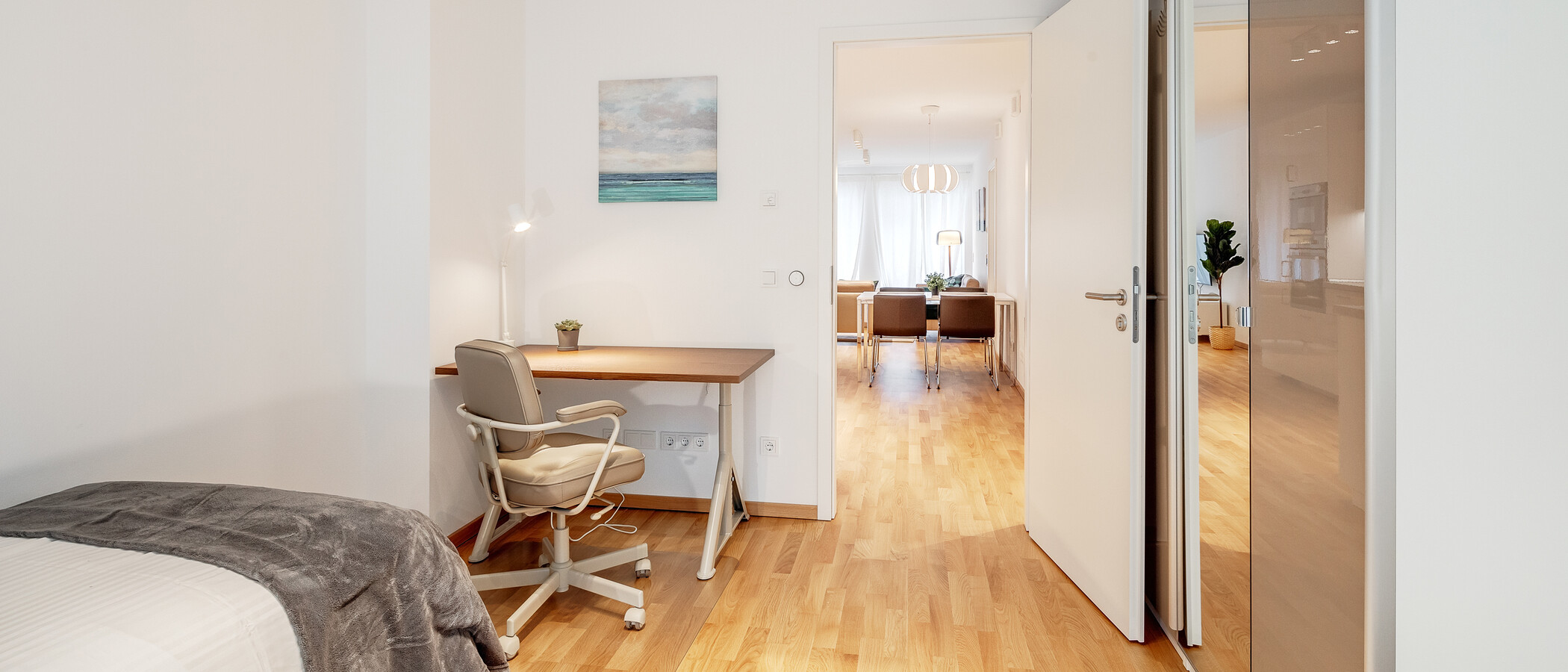 Wohnung München Maxvorstadt 03 2. Schlafzimmer	 12025